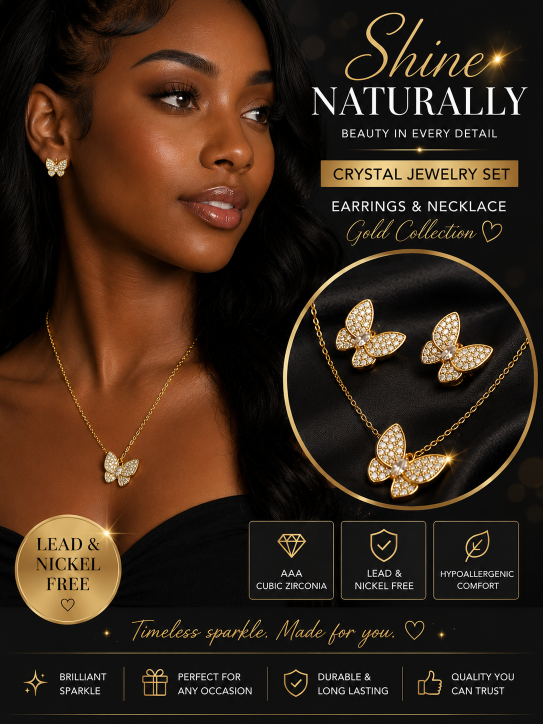 Goddess Wings Crystal Butterfly Set