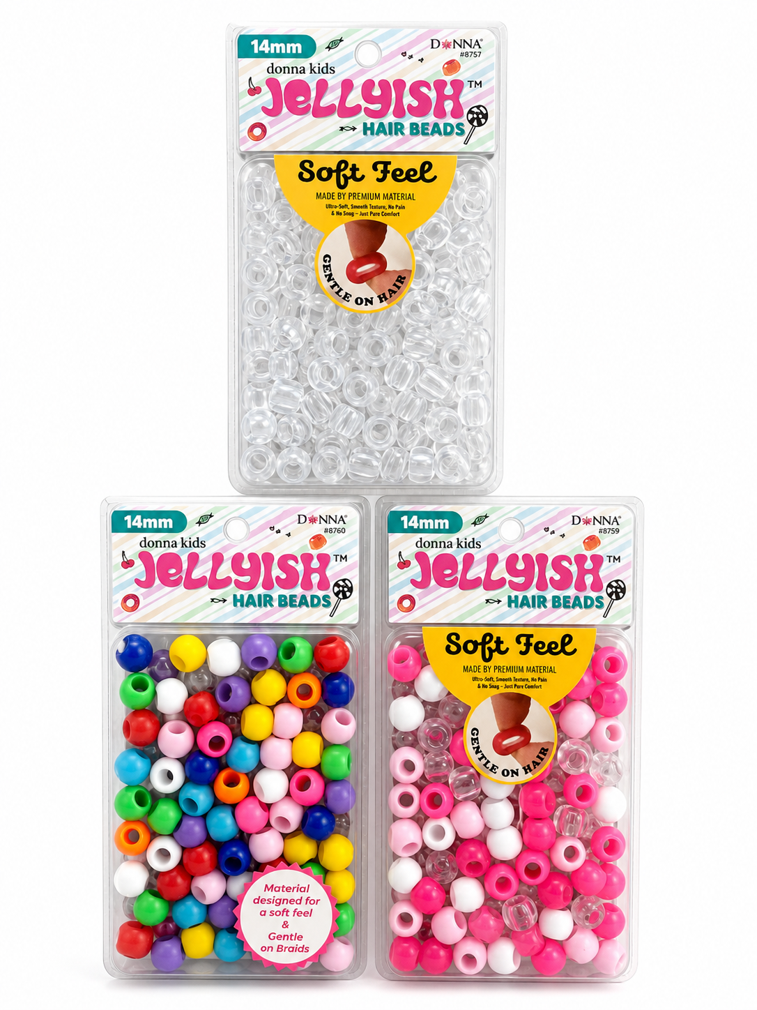 14mm Jellyfish Hair Beads
