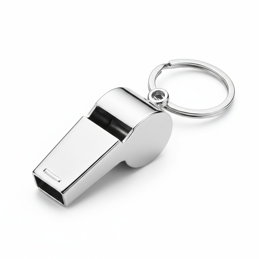 WHISTLES METAL WITH KEYCHAIN