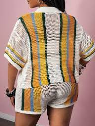 Short Sets for Women 2 Piece Crochet Outfits