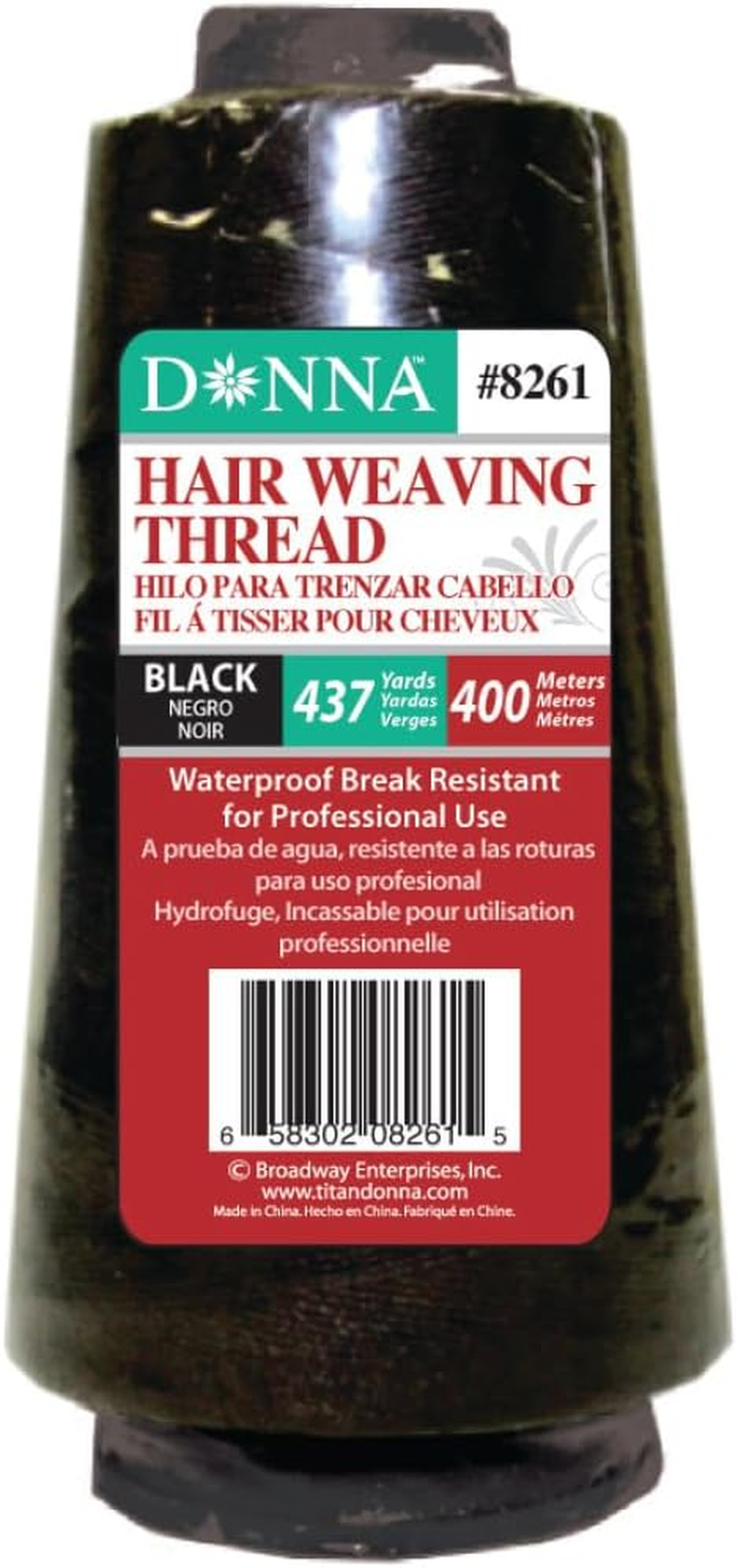 Hair Weaving Thread 437Yd (400M) Black