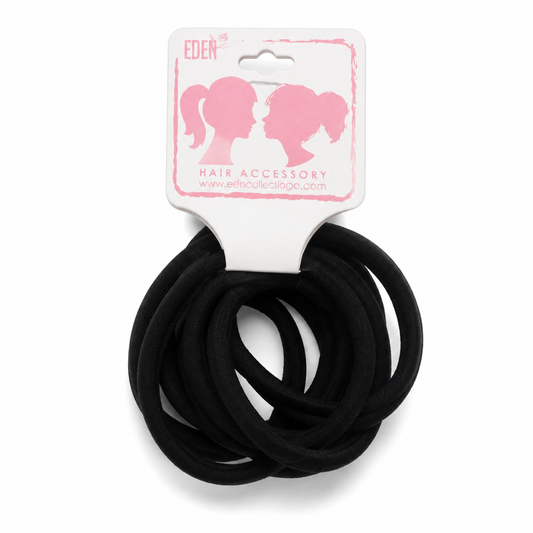 stretchy black hair ties