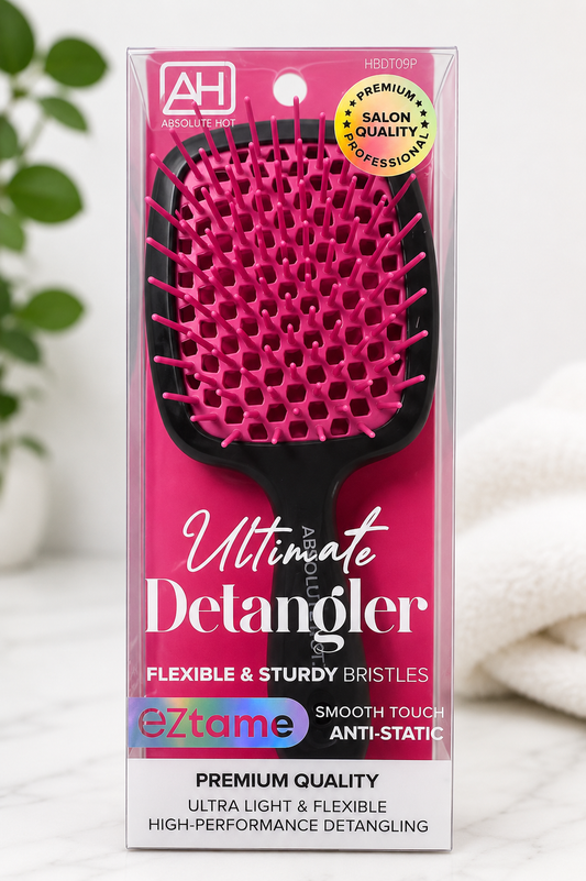 Absolute Hot Ultimate Detangler Flexible & Sturdy Bristles Extra Long Hair Brush