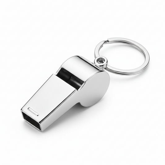 WHISTLES  METAL WITH KEYCHAIN 